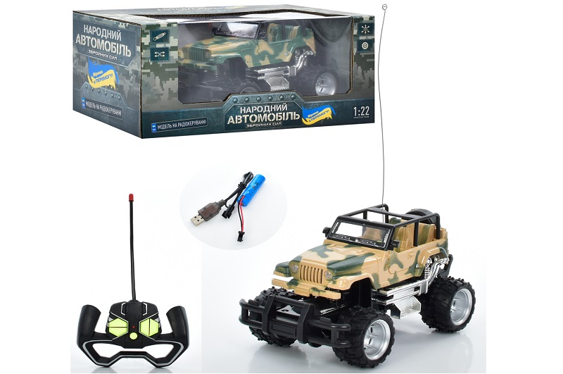 Джип M 4963 (18шт)17см, р/в, аккум,USB зарядка, 1:22,аморт,гум.кол, 2кол, в кор-ці, 25-13,5-11,3см