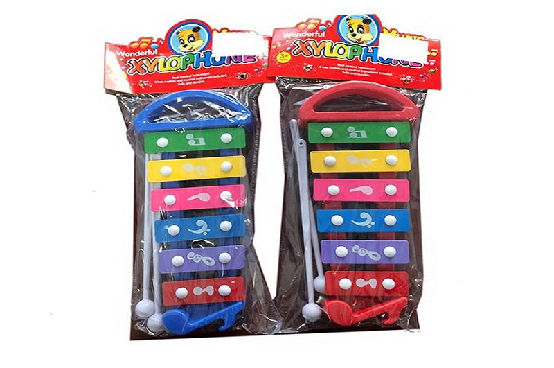 Ксилофон арт. Y9054 (96шт/2) 2 кольори мікс,планш. 17*36*3см