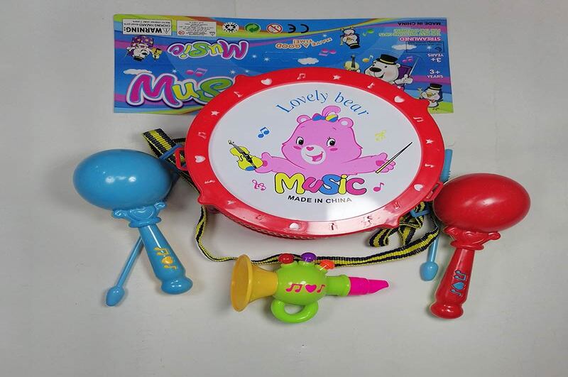 Інструменти муз. арт. 9498-2 (72шт/2) барабан, дудка, маракаси, пакет 27,5*30*8см