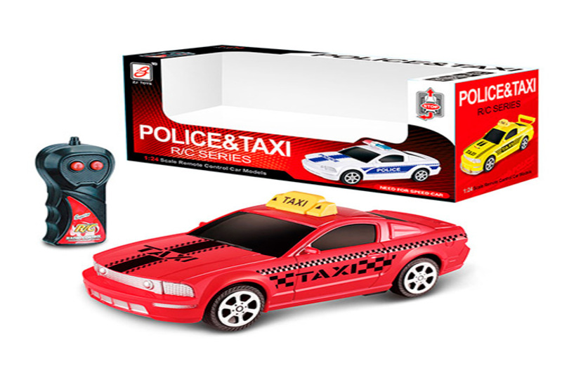 Машина ZJ23087-90 (36шт) 17см,р/к,на бат-ці,1:24,4 кольори,в кор-ці,19,5-10-9см