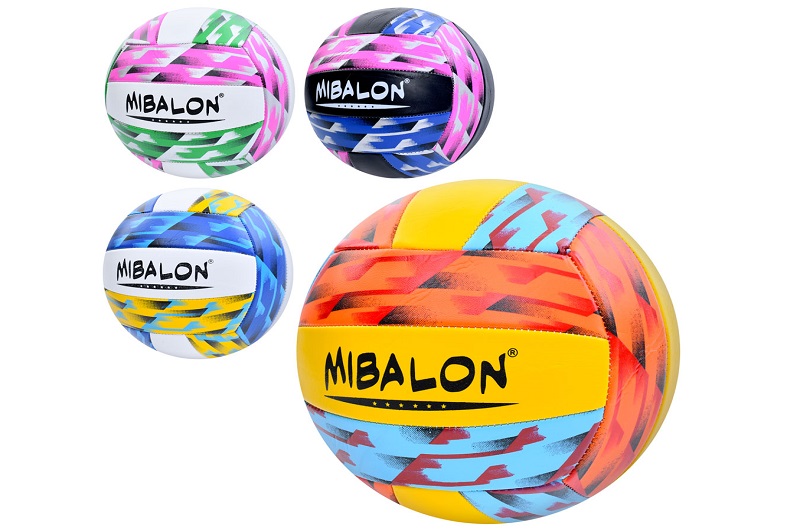 М'яч волейбольний MS 3924 (30шт) офіційний розмір, ПВХ, 260-280г, 4кольори, в пакеті