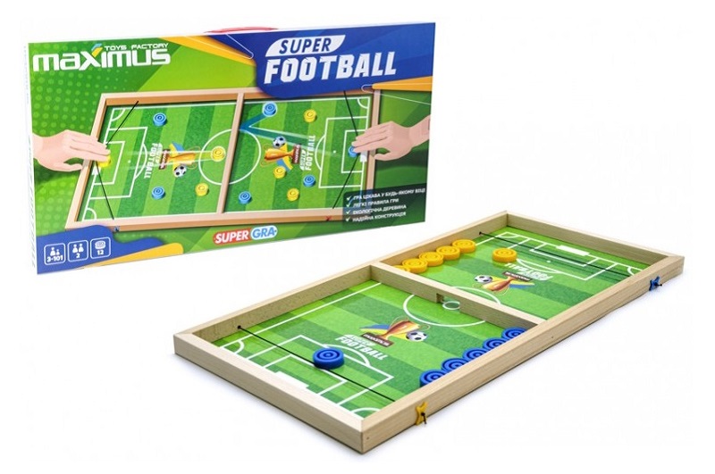 Настільна гра Super Football" СУПЕРГРА 5479  (поле,12шайб,2рез.2фікс)"