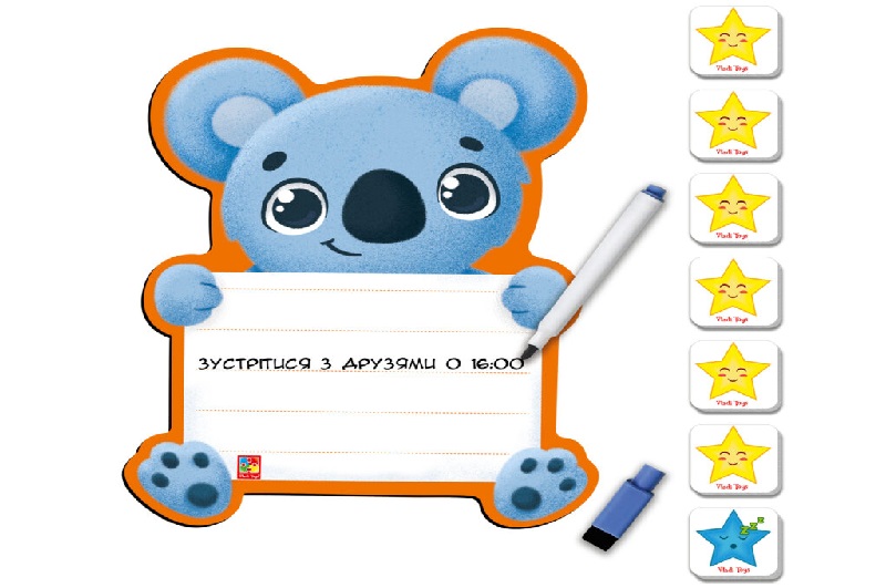 Магнітна дошка Коала" з маркером VT3601-23 (укр.)"