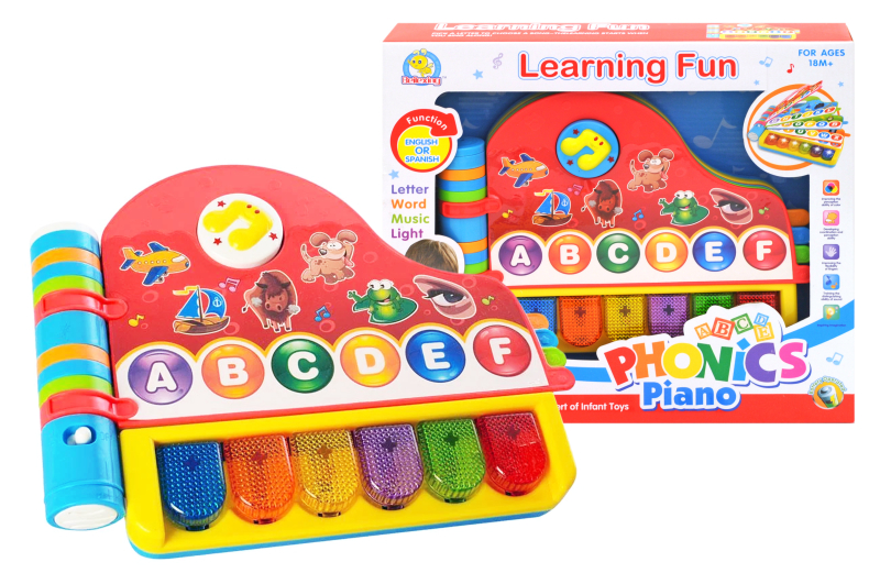 Піаніно з абеткою, в коробкою 33878N р.32*27*6см.