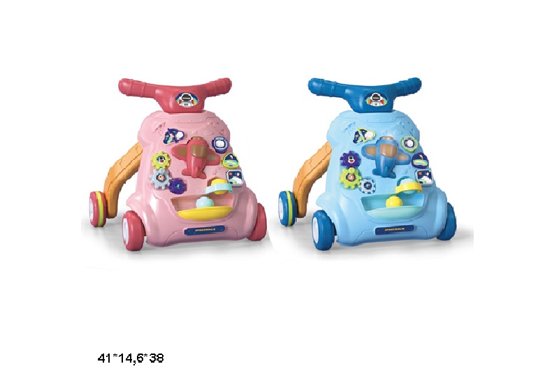 Каталка ігр.центр Перші кроки 6981A/B батар.муз.світ.2кол.кор.41*14,6*38 /12/