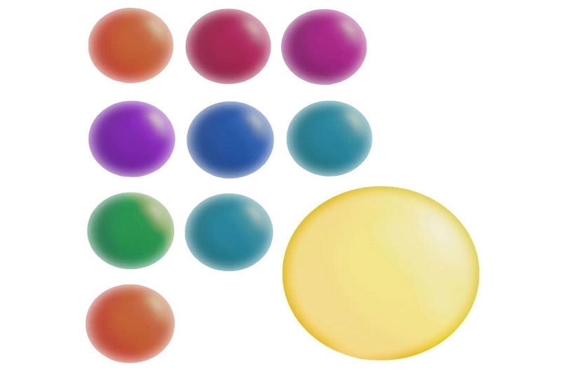 М'яч. JumPoPo  JPP04 (укр)УПАК10шт перламутровий