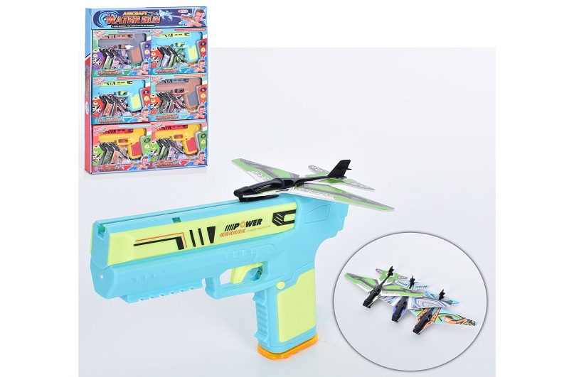 Набір з мішенню LSD152УП (60шт) 19см, пістолет, на запуску, стріляє водою, 6шт, в дисплеї, 44-62-4см