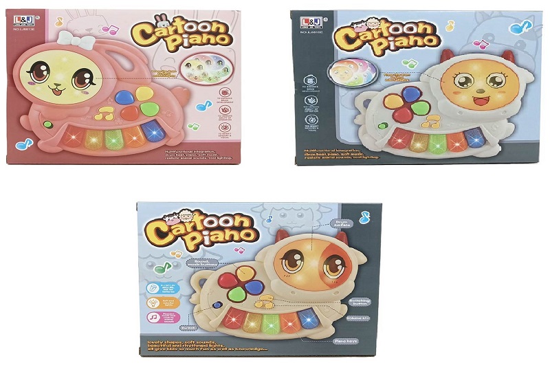 Орган LJ8813E/16E зайчик/овечка/корівка батар.муз.світ.3в.кор.23,5*5,5*18,5