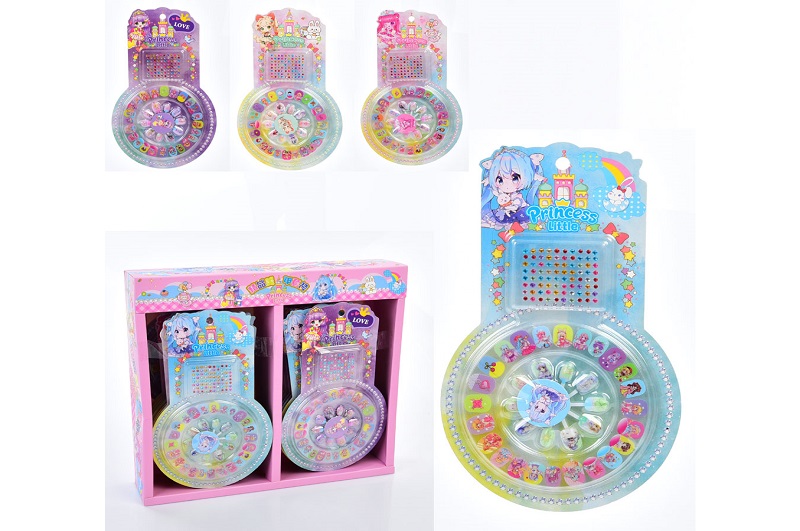 Косметика FG240408052A Уп18(432шт) абір для манікюру,нігті-налипки,наліпки на нігті,на листі,18шт(м8