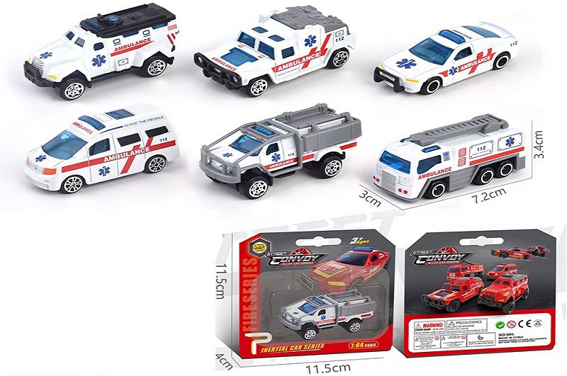 Машина мет. арт. MH-242 (576шт/2)  6 видів, планшет. 11,5*4*11,5см