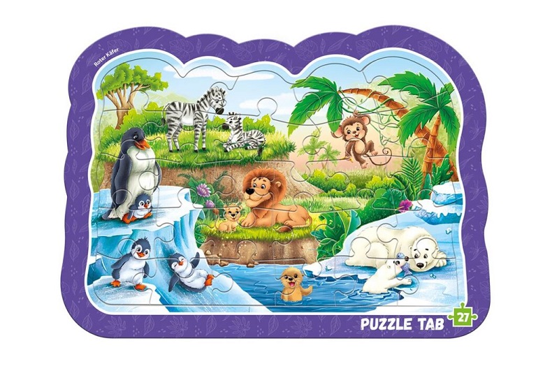 Пазли Puzzle tab Roter Kafer. Animals in the zoo. RK7020-02
