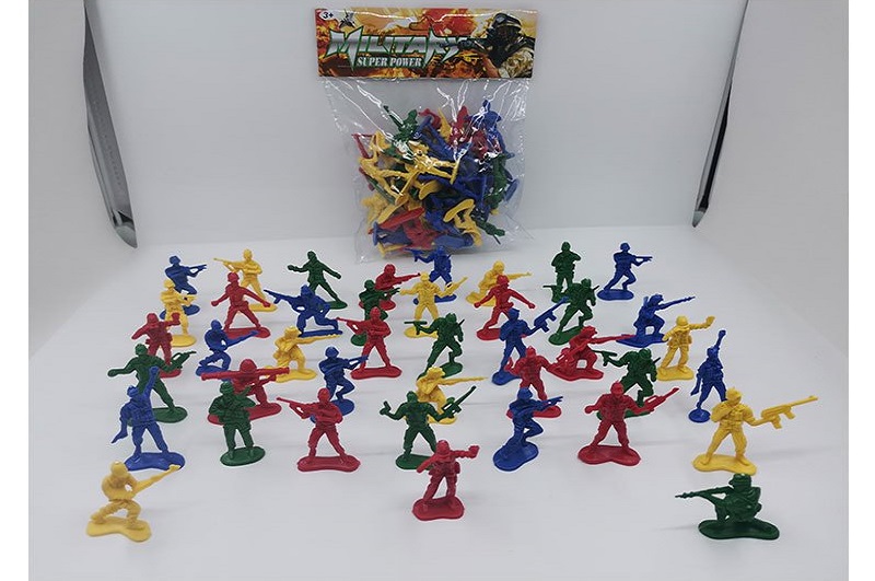 Військовий набір арт. 203-1 (576шт/2) 4 кольори, солдати, пакет 14 * 17 * 4 см