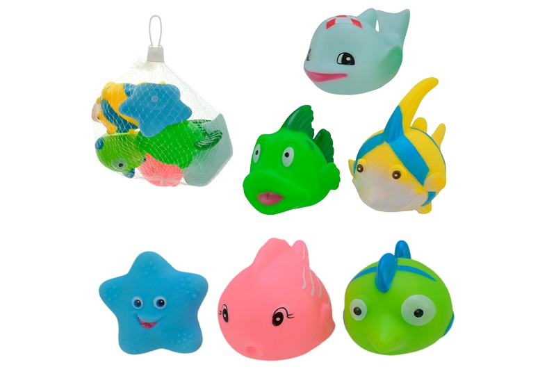 Пискавка арт. HY930-32 (192шт/2) морські рибки, 6 шт.пакет 20*20см