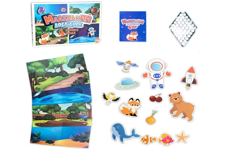 Настільна гра Strateg Маленький дослідник розважальна українською мовою (30294)