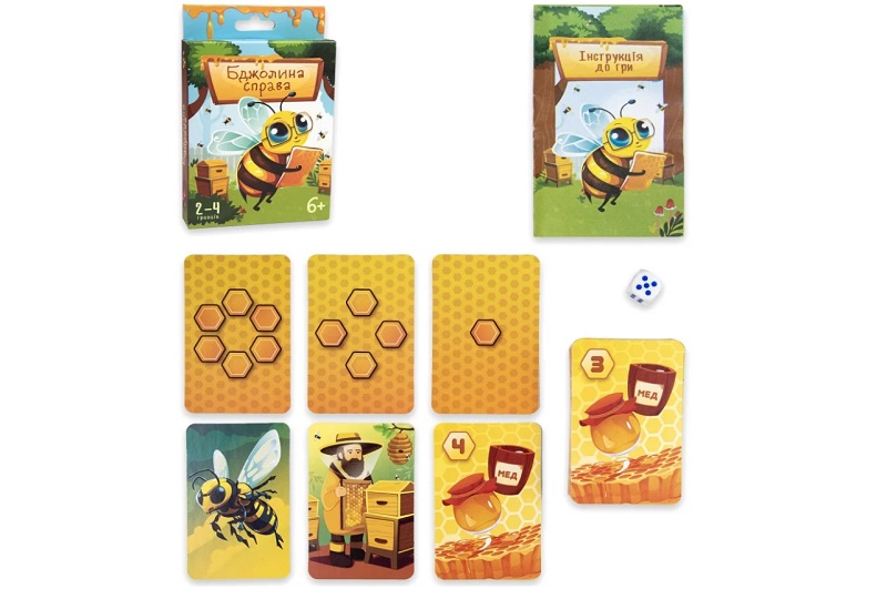 Карткова гра Strateg Бджолина справа розважальна українською мовою (30785)