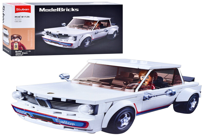 Конструктор SLUBAN M38-B1126 (16шт) машинка 16см, 277дет, фігурка, в кор-ці, 38-24-7см