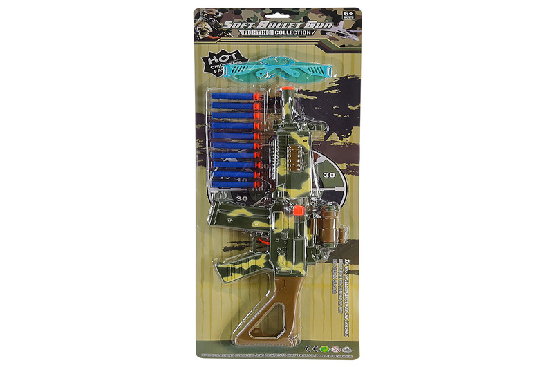 Зброя арт. 721-2 (48шт/2) 10 снарядів на присосці, окуляри, планш. 70*22*4см