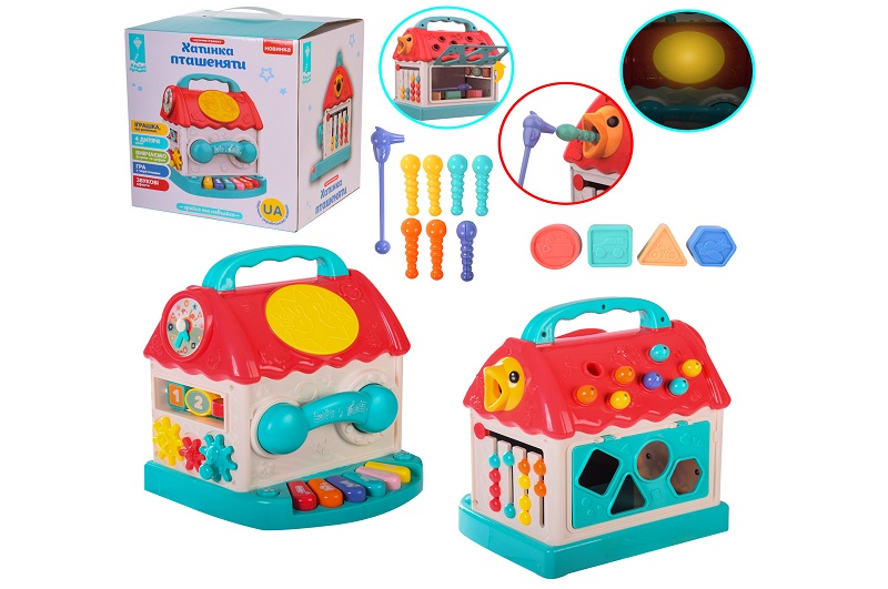 Хатинка пташеня муз. розв. арт. PL-721-59 (18шт) UA батар.,озвучена укр. мовою, лабіринт, рахунок, о