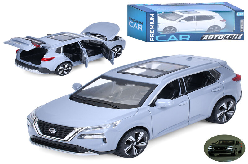 Джип AP-2085 (18шт) АвтоСвіт, 1:32, метал, інерц, 14,5см,звук, світло, відчиняются двері/капот/багаж