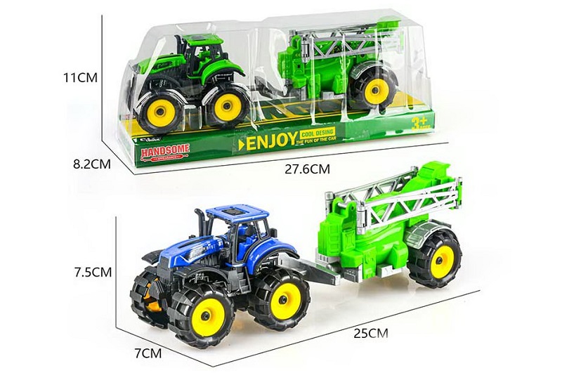 Трактор арт. 9870-4A (72шт/2) інерц, 2 кольори, слюда 27,6*8,2*11см