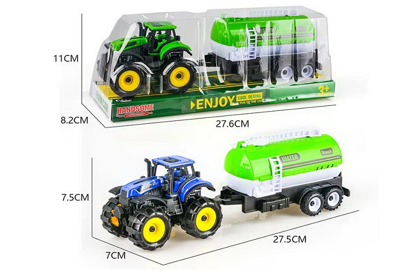 Трактор арт. 9870-7A (72шт/2) інерц, 2 кольори, слюда 27,6*8,2*11см