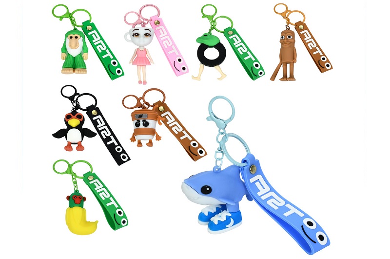 Аксесуар для сумки MX-1X Упак12шт(300шт) IB, брелок 14см, монстр 8см, 8 видів, упаковка пакет 12шт