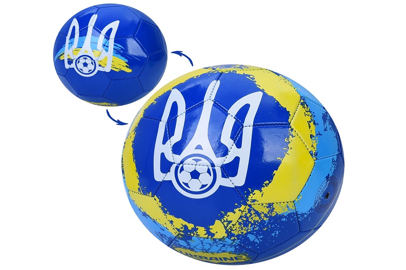 М'яч футбольний EN-3329 (30шт) розмір 5, ПВХ, 1,8мм, 300г, Ukraine, у пакеті