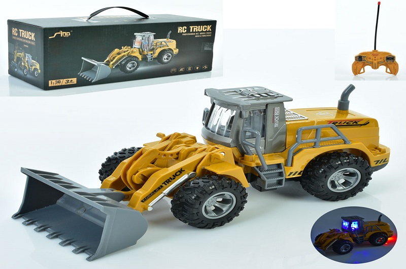 Бульдозер JH75-5D (18шт) Р/К, 1:30, 23см, світло, рухає ковшом, на бат-ці, в кор-ці, 30,5-13-12,5см