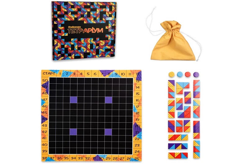 Настільна гра Strateg Тетраріум розважальна українською мовою (30332)