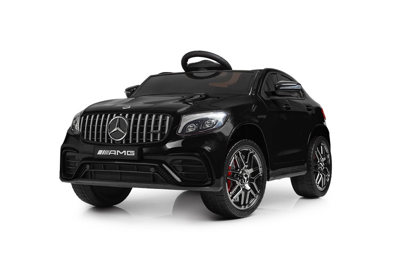 Машина M 4140EBLRS-2 (1шт) р/к 2,4G, 4 мотори 30W, 1акум.12V9AH, шкір.сид., колеса EVA,TF,USB,фарб.ч