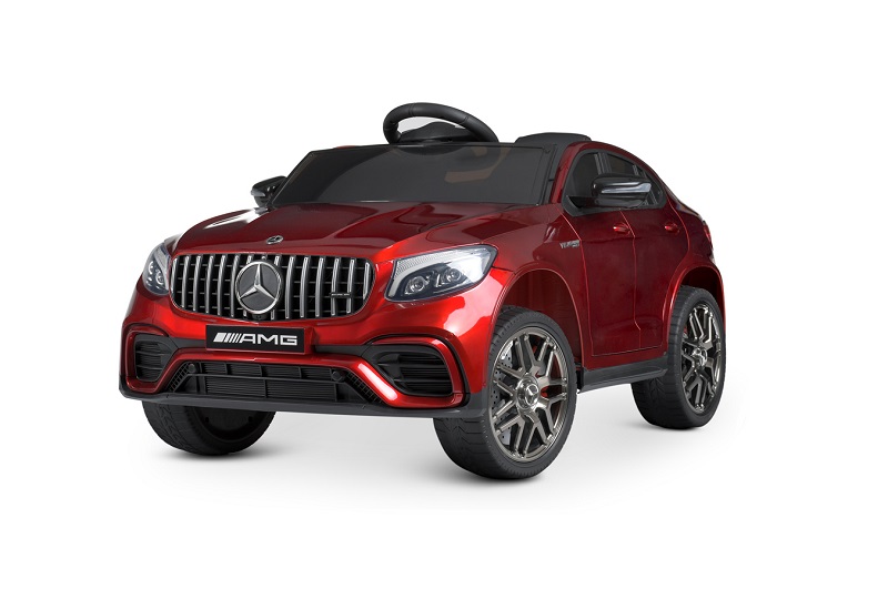 Машина M 4140EBLRS-3 (1шт) р/к 2,4G, 4мот.30W, 1акум.12V9Ah, шкір.сидін., кол.EVA,TF,USB,фарб.червон