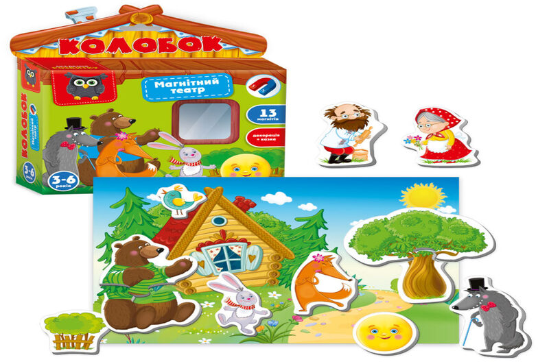 Гра настільна Vladi Toys магнітний театр Академія розвитку Колобок" VT3206-30 (укр)"