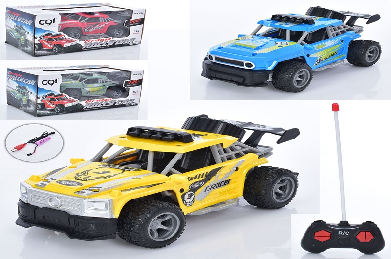 Джип 091-161-63 (18шт) р/к, акум, USBзарядне, 2 види по 2 кольори, в кор-ці, на бат-ці, 25-11,5-13см