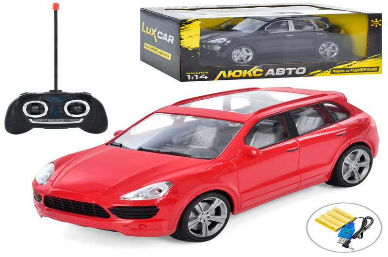 Джип M 4921 (24шт)1:14, р/в, акум, 28см, гум.колеса, USBзар, 2 кольори, в кор-ці, 35,5-17-14см