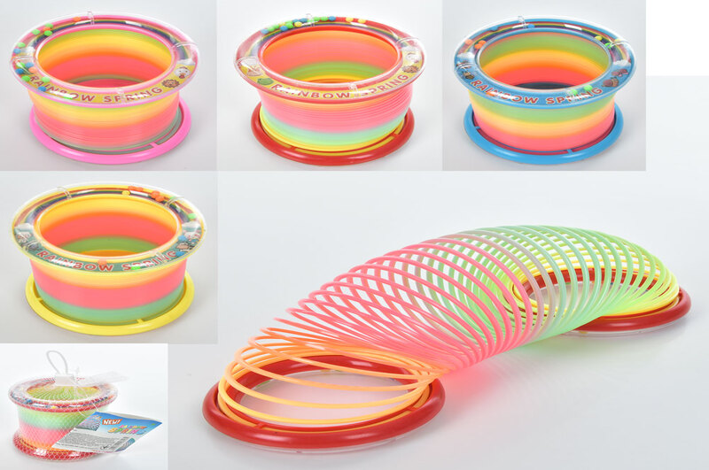 Пружинка A22-HW (144шт) 8,5-8,5см, мікс кольорів, в сітці, 14-8,5-8,5см