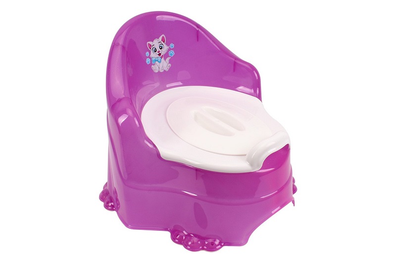 Горщик дитячий рожевого кольору, розмір - 35*36*32 см   Тех9468