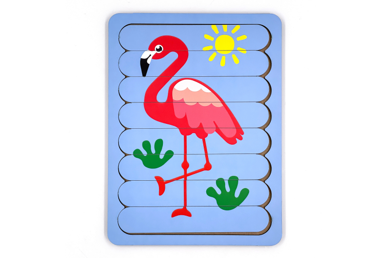 Пазл-вкладка, серія тварини Африки Фламінго"  Про40093"