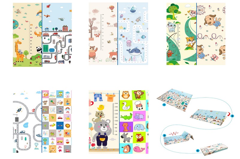 Килимок складний CARRELLO XPE-003/4/5/6/7 XPE 5кол.180*1*150 сумка 89*7,3*39 /10/