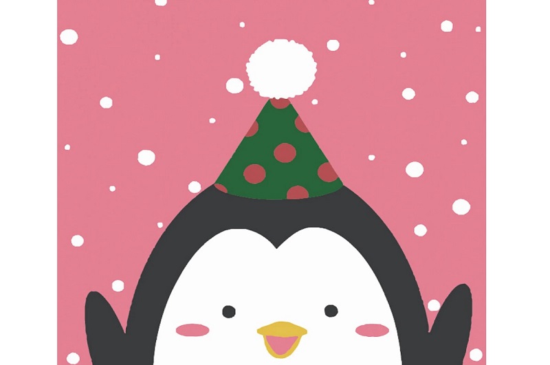 Картина по номерах Пінгвін Stateg розміром 20х20 см (HH5129)