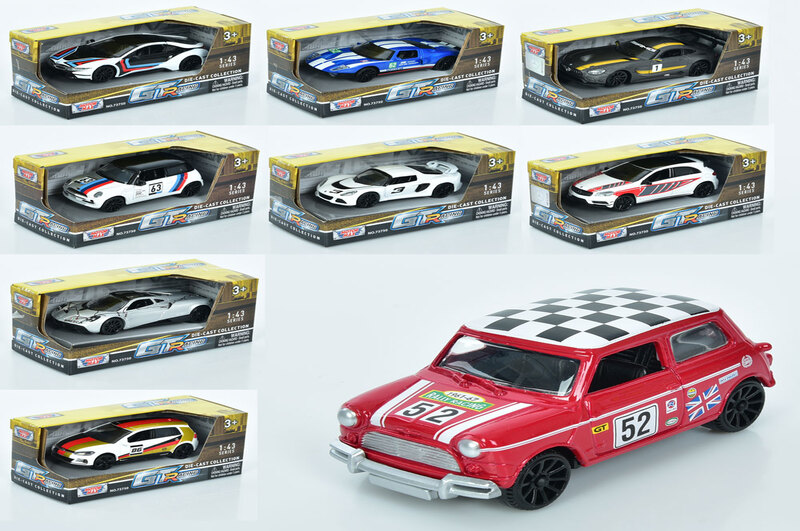 Машина 73750 (24шт) 1:43, метал, 11см, мікс видів, в кор-ці, 14-6,5-6,5см