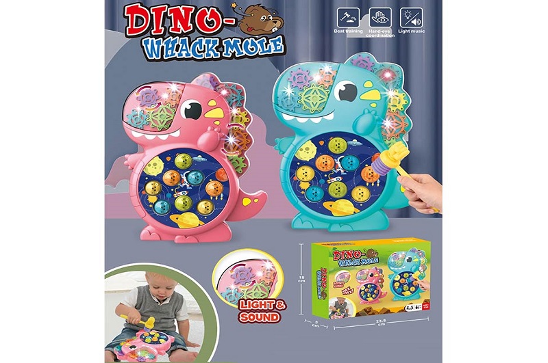 Логіка-стукалка арт. 8528E (60шт/2) 2 кольори мікс, світло, прозорий корпус, кольорові внутрішні дет