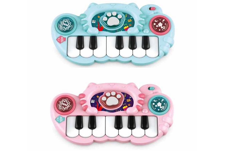 Піаніно 886 (54шт) 22см, музика, звук, світло, на бат-ці, в пакеті, 22-11,5-3,5см