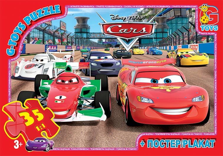 Пазли ТМ G-Toys" із серії "Тачки", 35 елементів  Z10215"