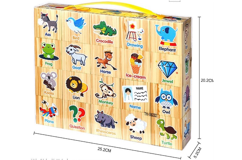 Ігрові кубики тварини EVA арт.  K13806 (96шт) кубик 5см, в упаковці 20шт 25,2*5,2*20,2см