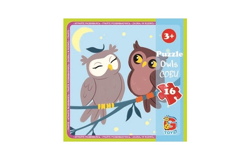 Пазли ТМ G-Toys" із серії "Лісові мешканці", 16 ел.  LR04"