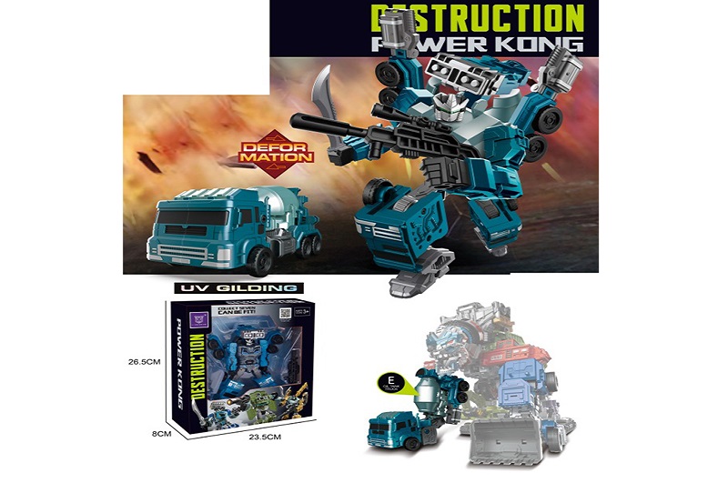 Трансформер LJ1672E (24шт) робот 17см+бензовоз, в кор-ці. 23-26-8см