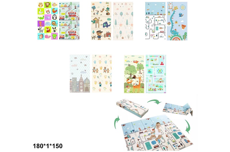 Килимок складний CARRELLO 150 XPE 5кол.180*1*150 сумка 77*11,5*37 /10/