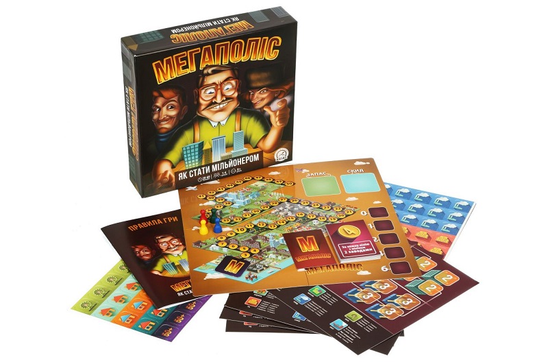 Гра настільна Мегаполіс. Як стати мільйонером  Ар0039