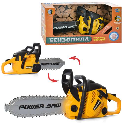 Бензопила М 5504 (24шт) 39см, звук, рухома стрічка, бат, кор, 40-20-10см