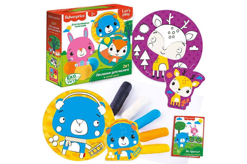 Набір для творчості з екотістом Fisher Price Лісові друзі"  VT4502-04 (укр)"